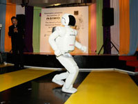 Now ASIMO can run at 6km hour.