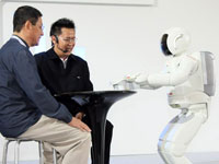 ASIMO can now serve drinks, making him one step closer to become a possible assistant to humans in the future.
