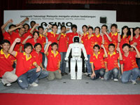 ASIMO is truly an inspiration to the UTM Robocon Team to strive further in their Mechatronic and Robotic pursuits.