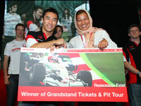 Lucky Honda Customer Wins F1 Grandstand Ticket & Pit Tour 