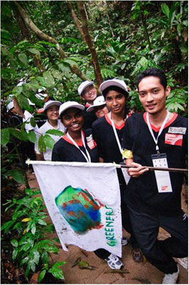 Trekking was part of the outdoor team activities