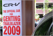 CR-V, The official car for Genting Trailblazer 2009.