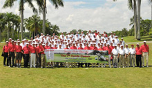Group Shot at 7<sup>th</sup>  Honda Classic Golf Tournament.