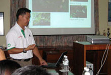 Program presentation by Raymond Alred, Program Manager of WWF-Malaysia, Borneo Species Program